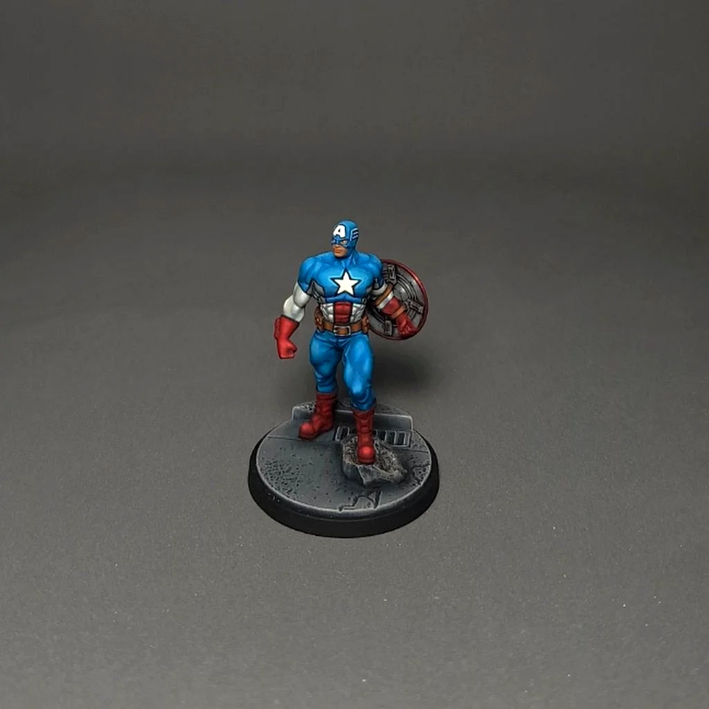 Capitán América - Primer Vengador - miniatura pintada a mano